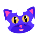 Chat violet